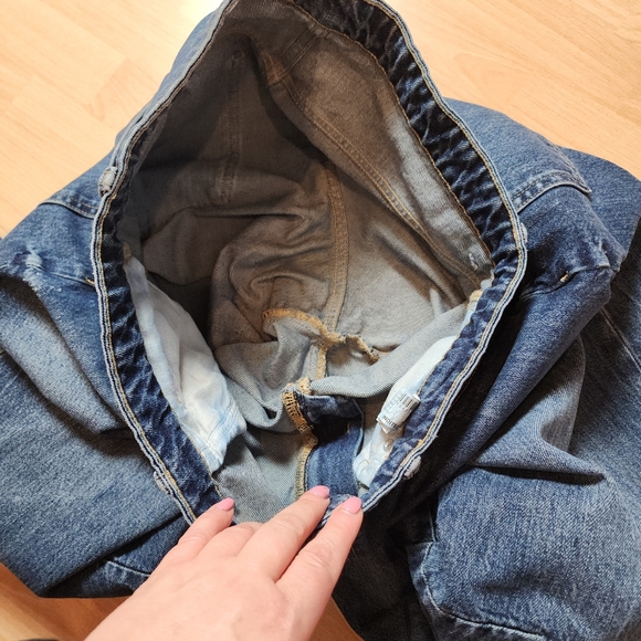 Zara Barrel Jeans Women's Size 10 Medium Wash Rigid Denim 29" Inseam Hi-Rise - Picture 16 of 16